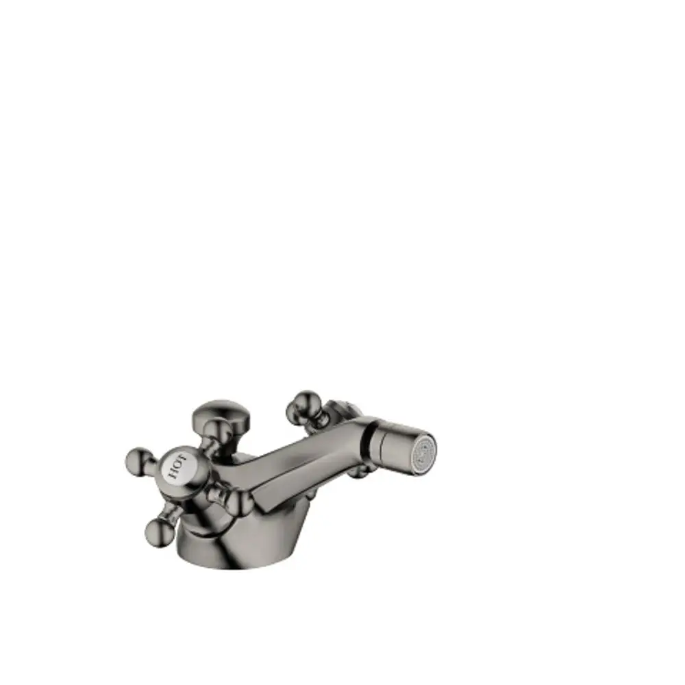Dornbracht-MADISON-Bidet-Einlochbatterie-mit Ablaufgarnitur-Ausladung 125mm-Dark Platinum gebürstet, 24510360-99 Galeriebild 1